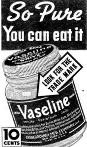 Vaseline old advertisement