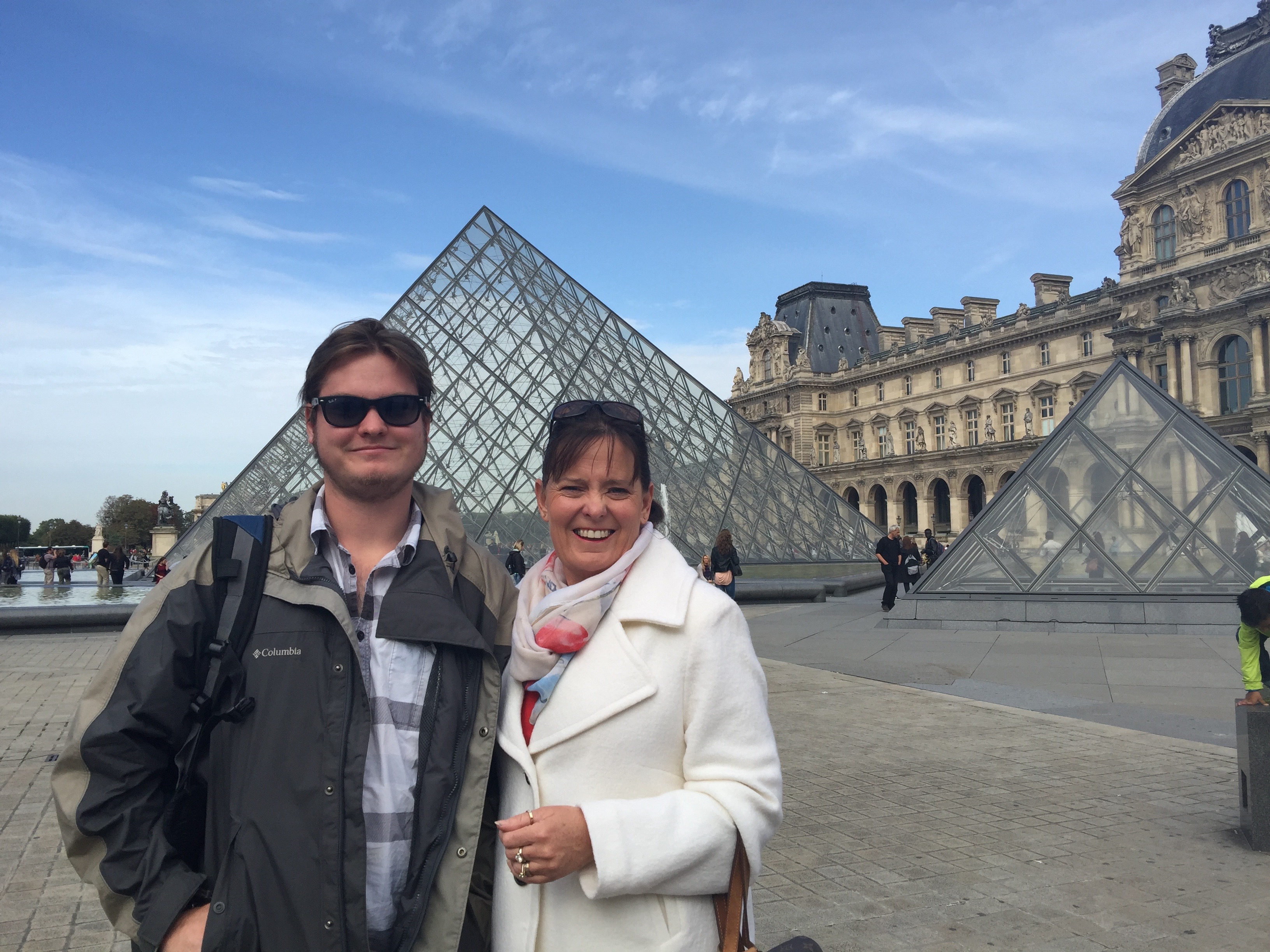 Debra Spence and Bryce in Paris